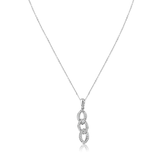 .17ct Diamond Link Pendant in 14K Gold