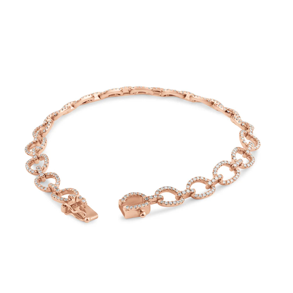 1.38ct Diamond Necklace in 14K Rose Gold "7