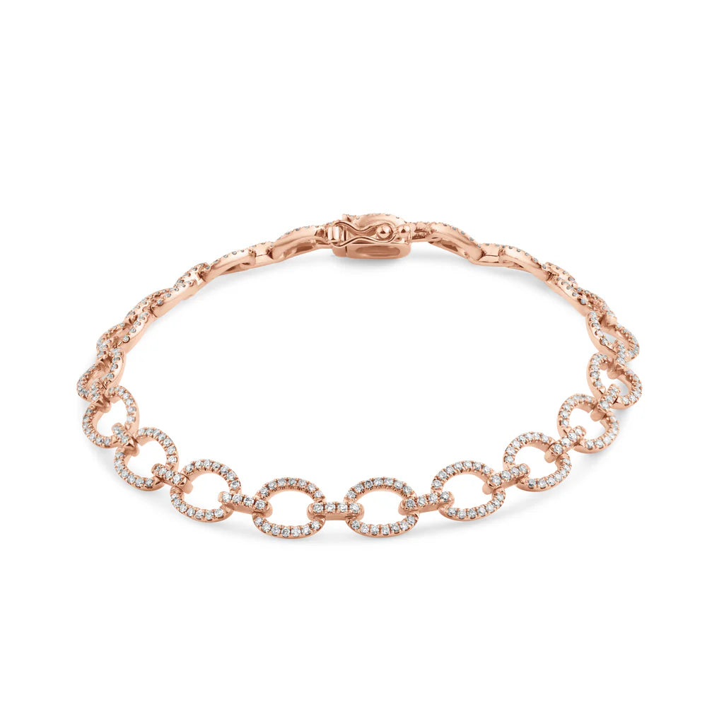 1.38ct Diamond Necklace in 14K Rose Gold "7