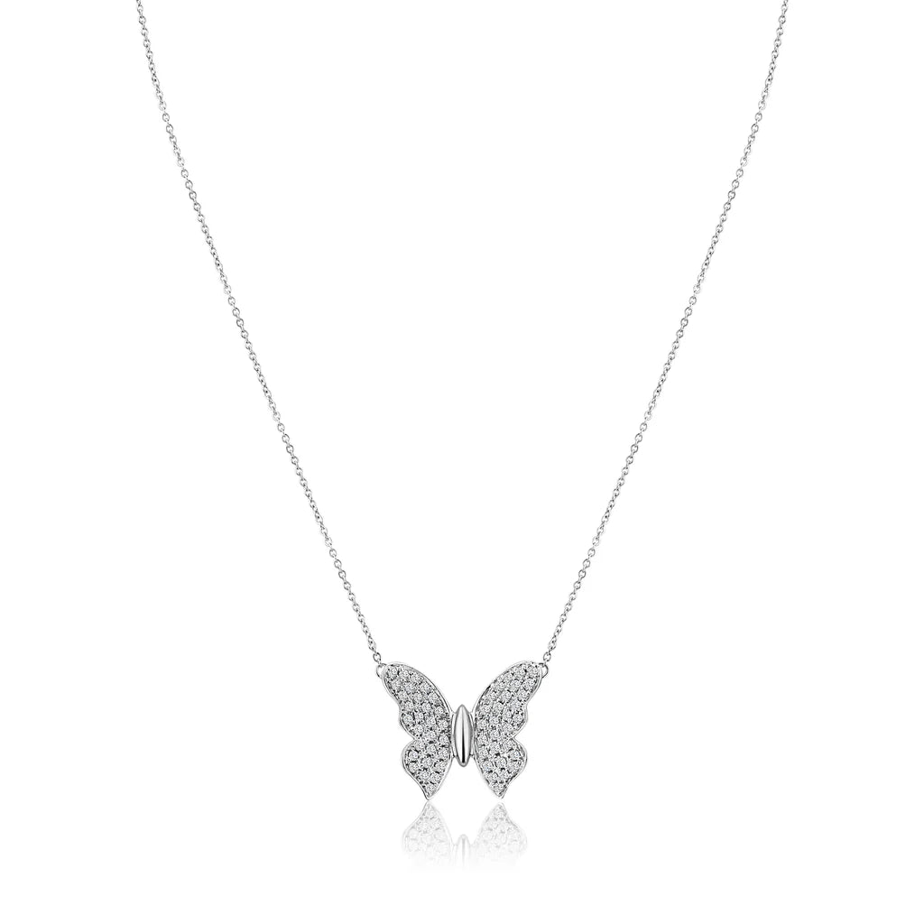 .26ct Diamond Butterfly Pendant in 14K Gold