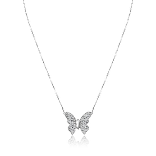 .26ct Diamond Butterfly Pendant in 14K Gold