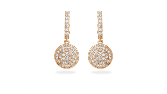 1.14ct Diamond Earrings in 14K Rose Gold