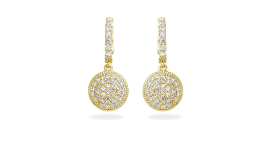 1.14ct Diamond Earrings in 14K Yellow Gold