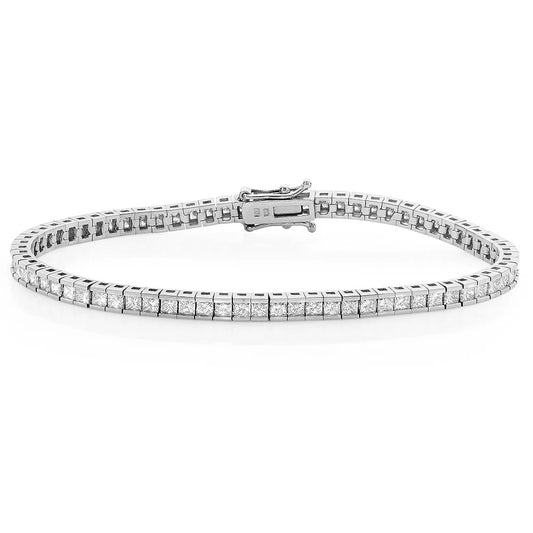 4.85ct Diamond Tennis Bracelet in 18K White Gold