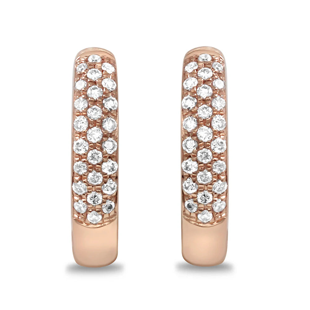 .17ct Diamond Earrings in 14K Rose Gold