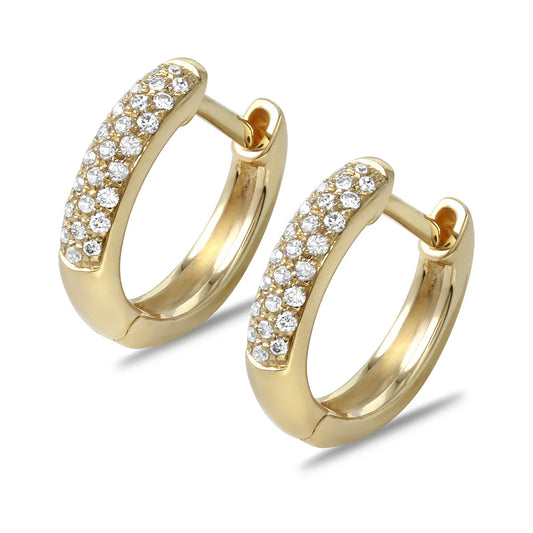 .17ct Diamond Earrings in 14K Yellow Gold