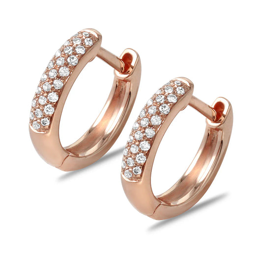 .17ct Diamond Earrings in 14K Rose Gold