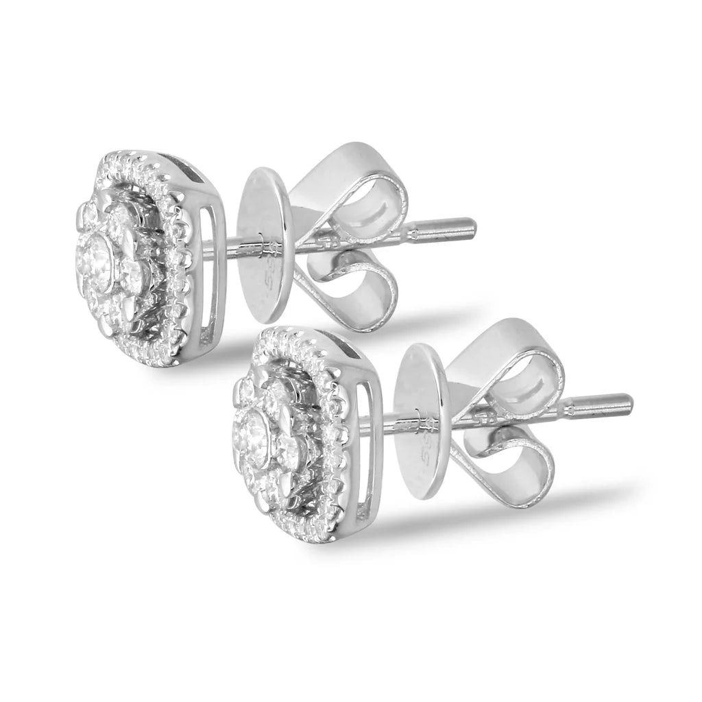 .43ct Diamond Stud Earrings in 14K White Gold