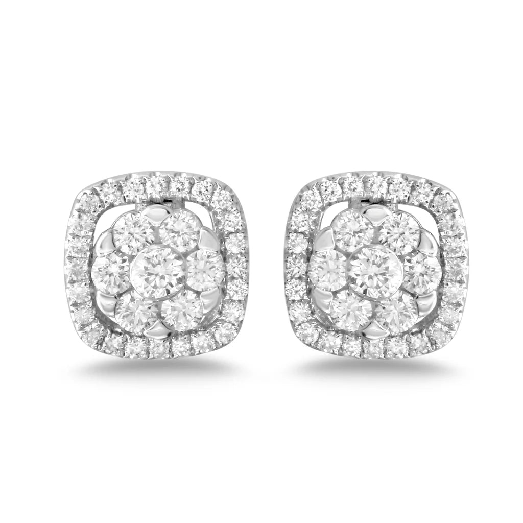 .43ct Diamond Stud Earrings in 14K White Gold