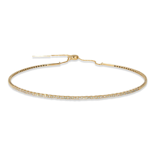 1.ct Diamond Chocker Necklace in 14K Yellow Gold