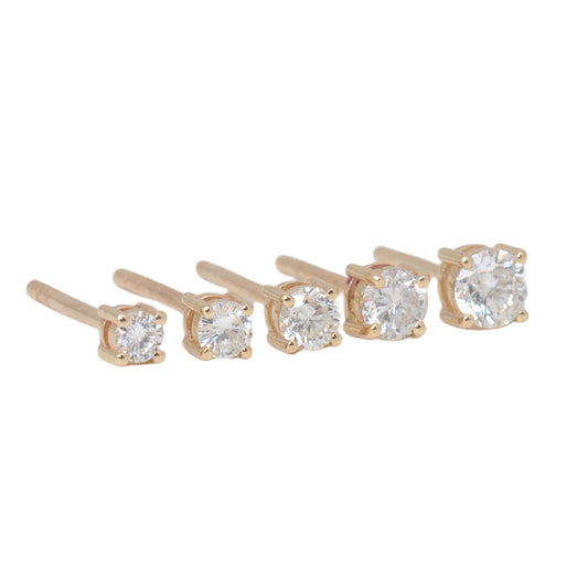 Custom Pronged Diamond Earring Studs of Various CT.’s