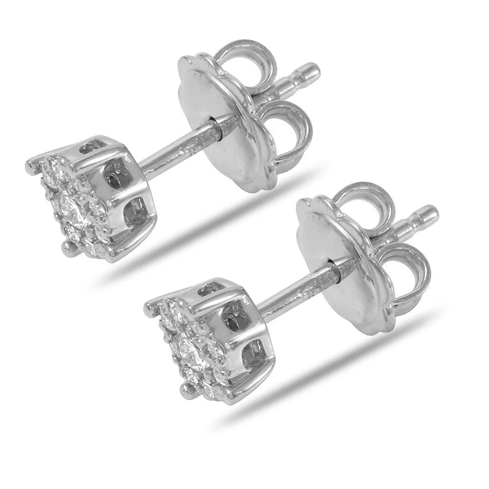 .24ct Diamond Stud Earrings in 14K White Gold