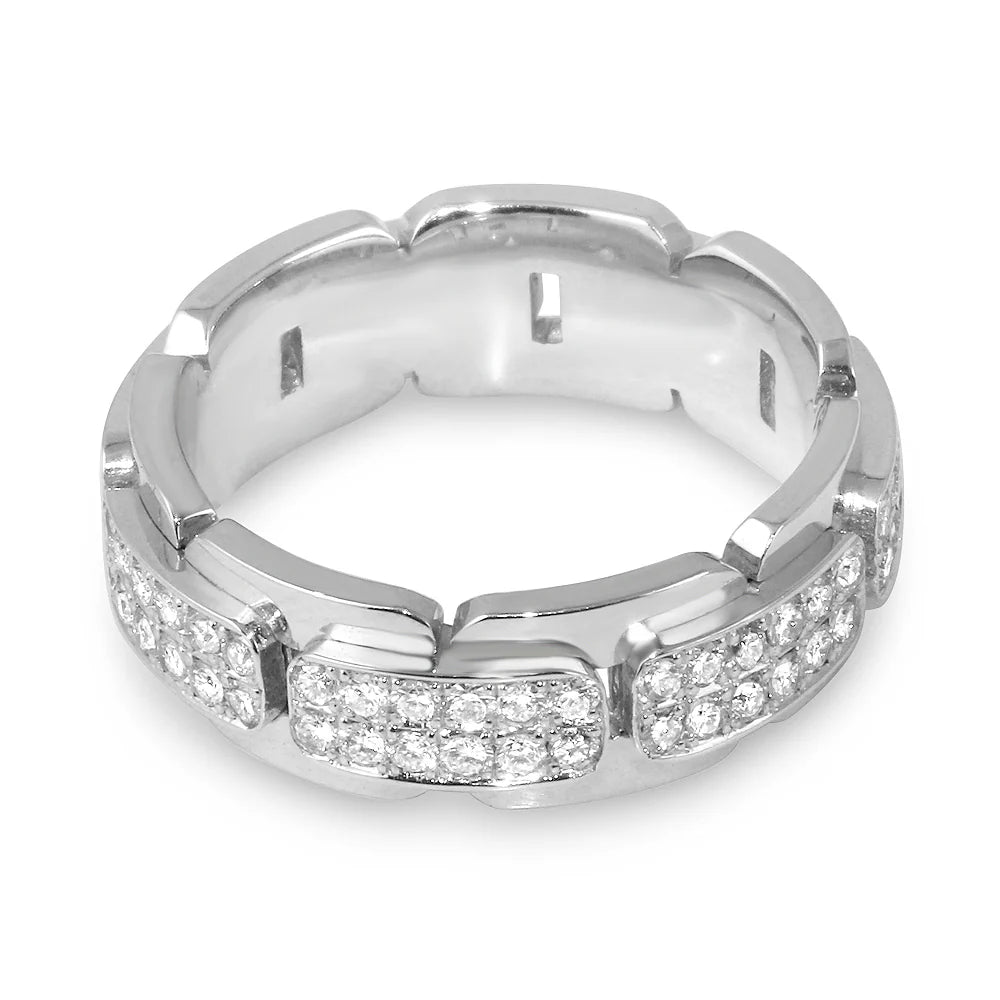 1.78ct Diamond Band in 14K White Gold