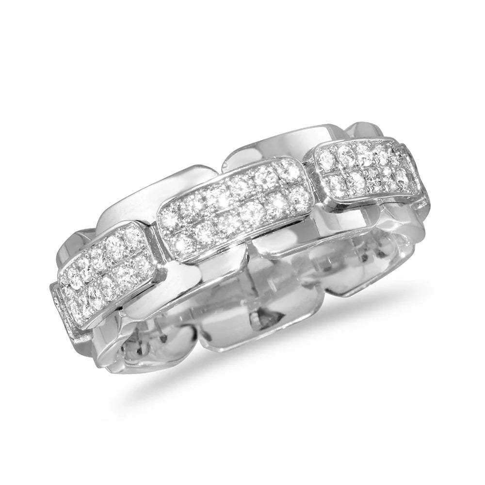 1.78ct Diamond Band in 14K White Gold