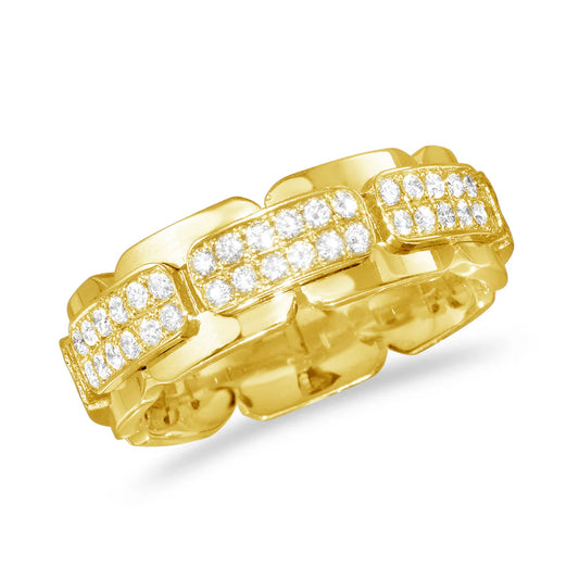 1.78ct Diamond Band in 14K Yellow Gold